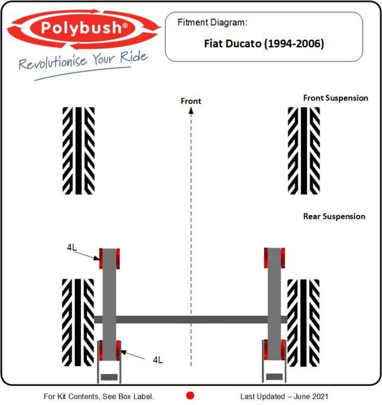 Ducato (1994-2006) suspension bush diagram