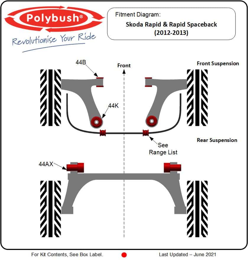 Skoda rapid suspension bush deals