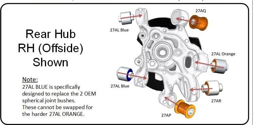 Rear Hub Diagram MX5 MK4 ND 27AL / Kit 210