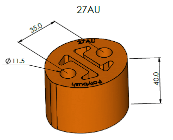 Polybush Polyurethane Exhaust Bush - Universal