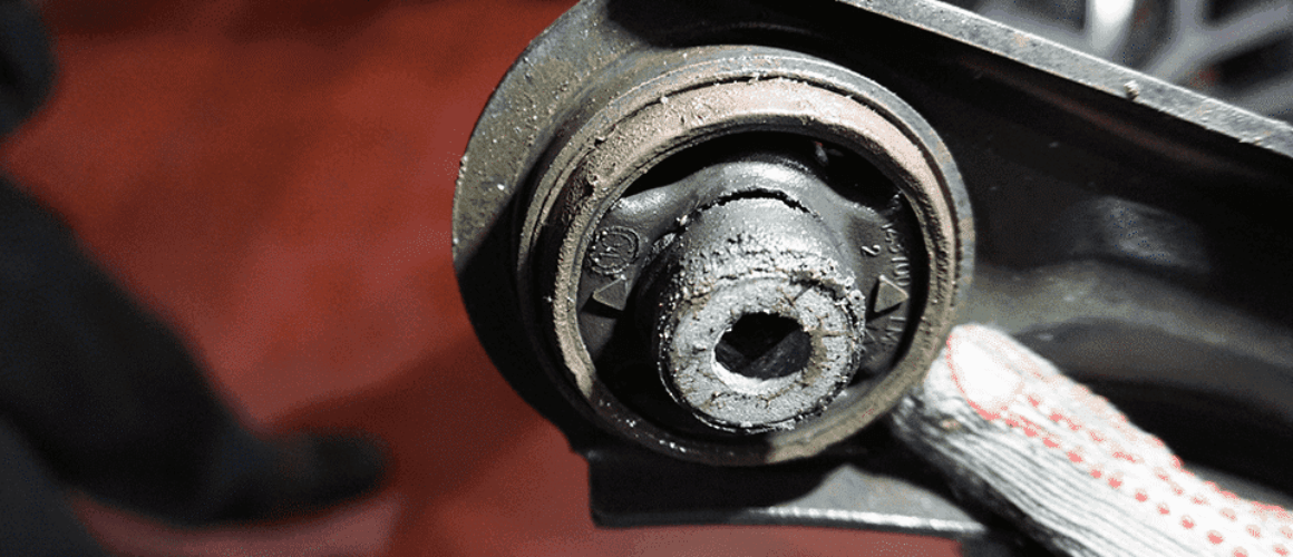 front wishbone rear bush failure on VW Golf Audi A3 Skoda Octavia and Seat Leon