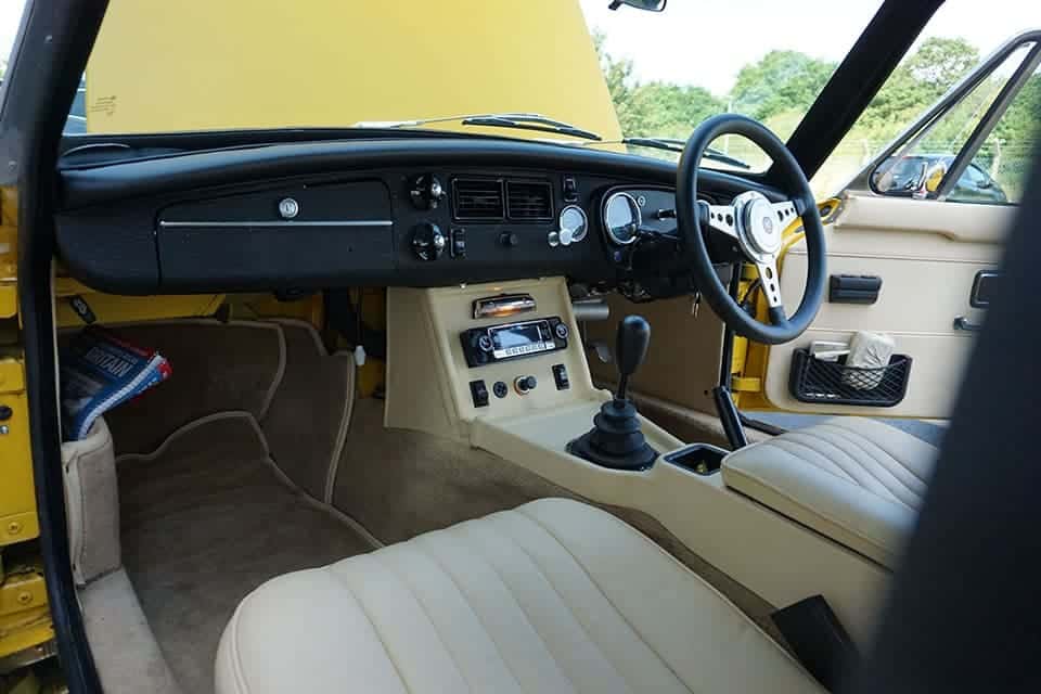 MG BGT - Interior Comfortable with Polybush Polyurethane suspension bushes