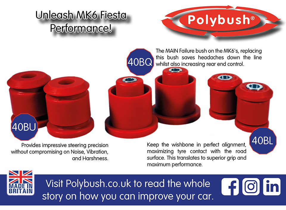 Fast Ford Fiesta Mk6 Polybush Track Car - Feb Mag