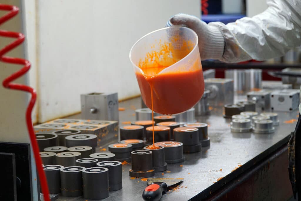 Casting Polyurethane Suspension Bushes In Wrexham