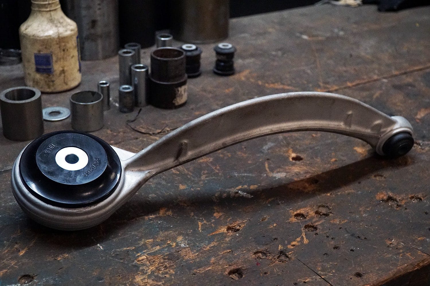 Polybush 31BL - Front Suspension Arm Inner Bush (XJ X351 RWD Only) - Fitted to arm ready to go back on the vehicle.